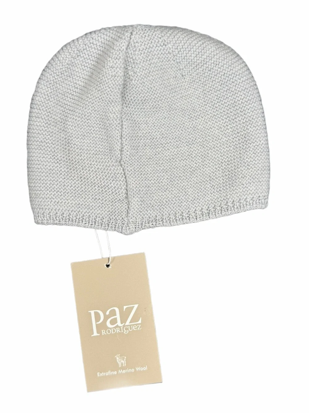 NWT PAZ RODRIGUEZ Extra Fine Merino Wool Esencial Newborn Hat - 1M